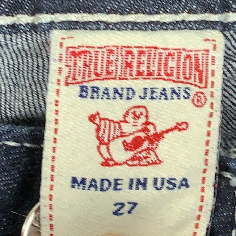 True religion straight leg dark wash jeans size 27 - Picture 4 of 15
